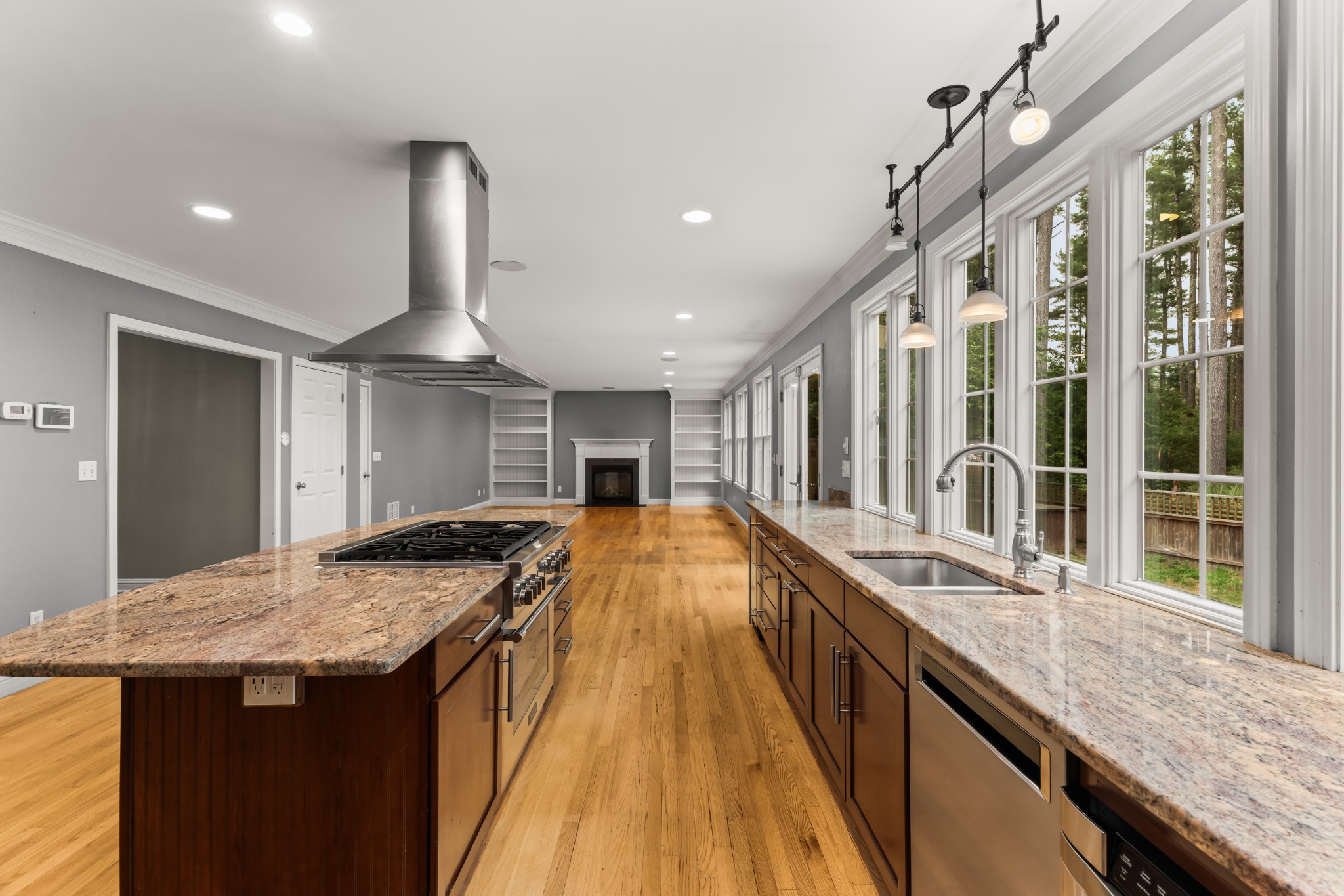 Kitchen island and premium appliances