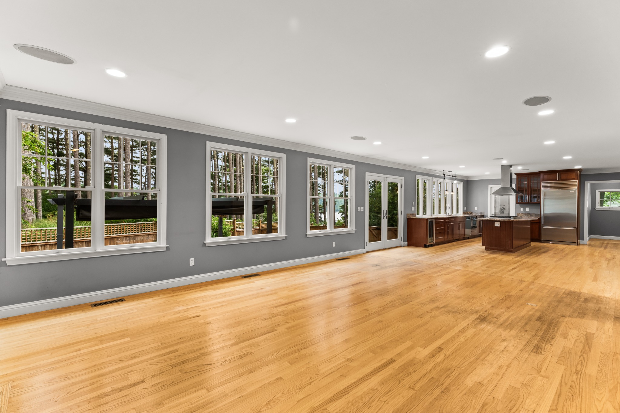 Open-plan kitchen and family room